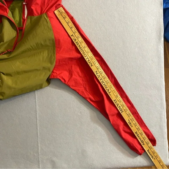 Penfield ANORAK Windbreaker Hooded Jacket Hooded Men’s  XS Red Green Trail Crew - Picture 13 of 16